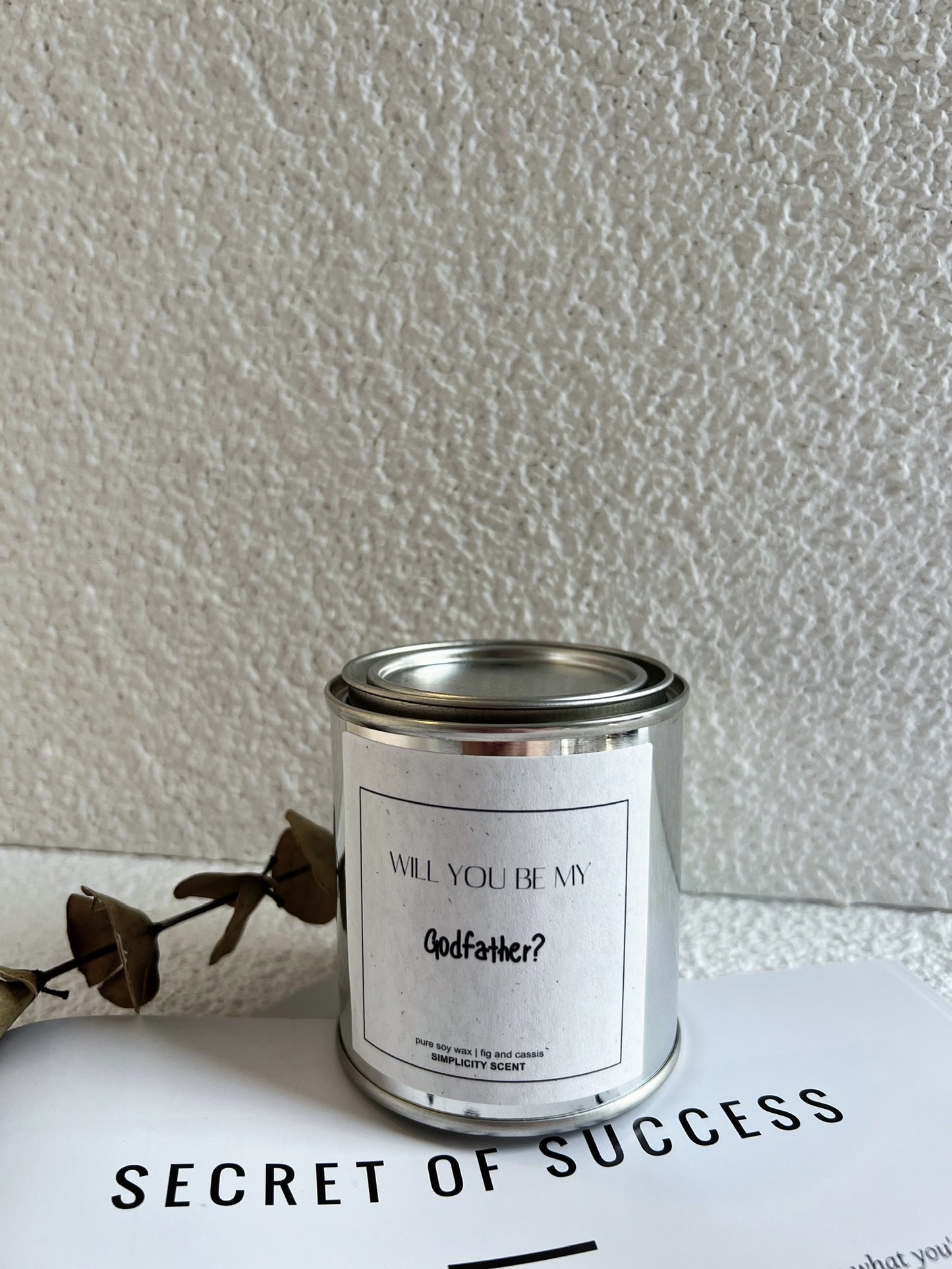 Godmother Proposal-Godfather Proposal-Personalized Candle Gift
