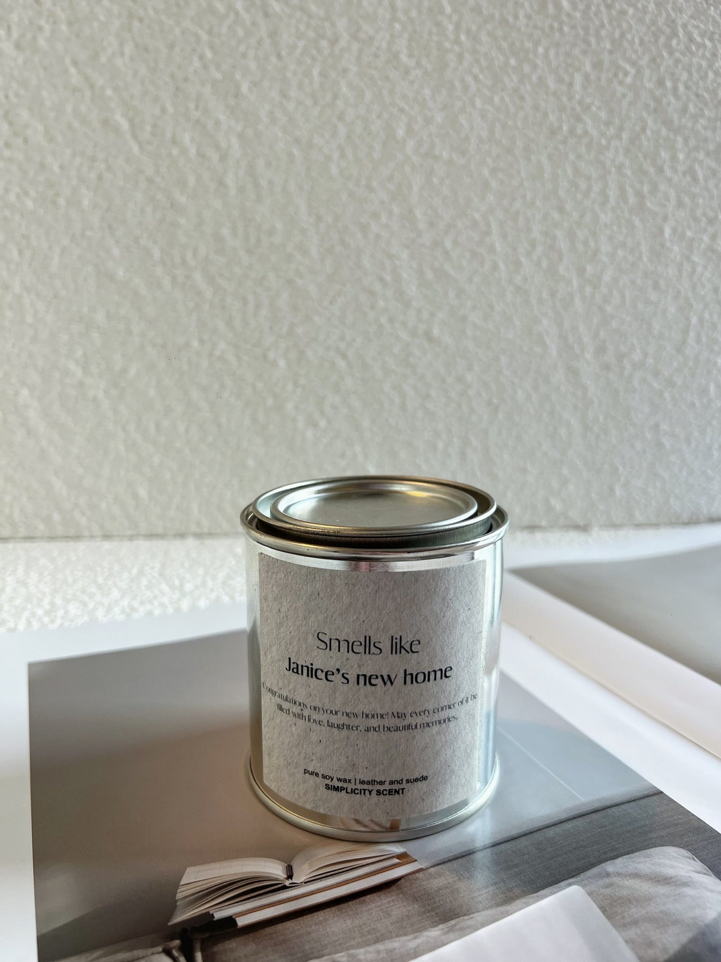 Personalized Housewarming Gift-Candle Gift-Smells Like Your New Home