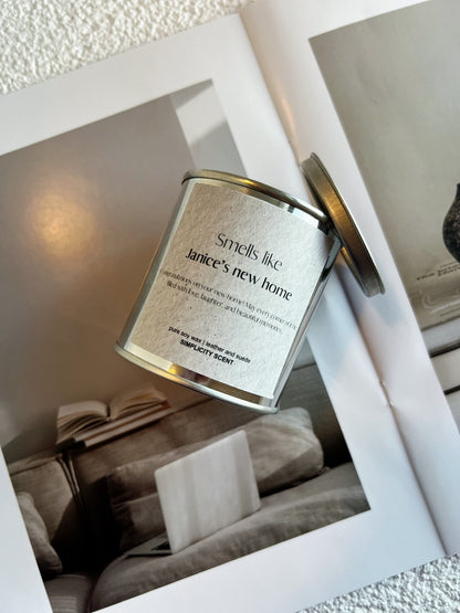 Personalized Housewarming Gift-Candle Gift-Smells Like Your New Home