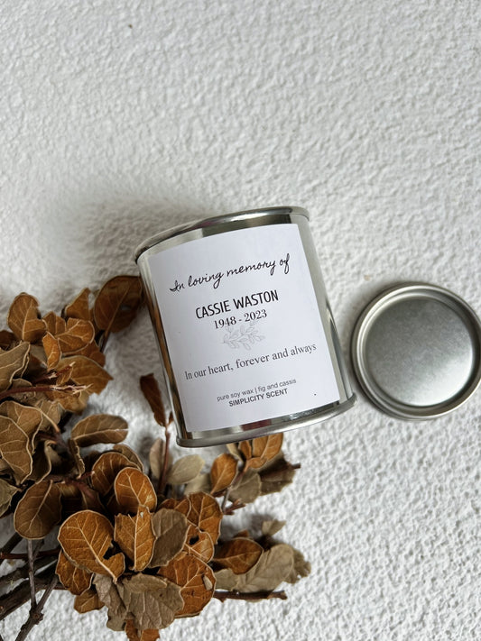 Personalized Memorial Gift - Candle Gift - In Loving Memory