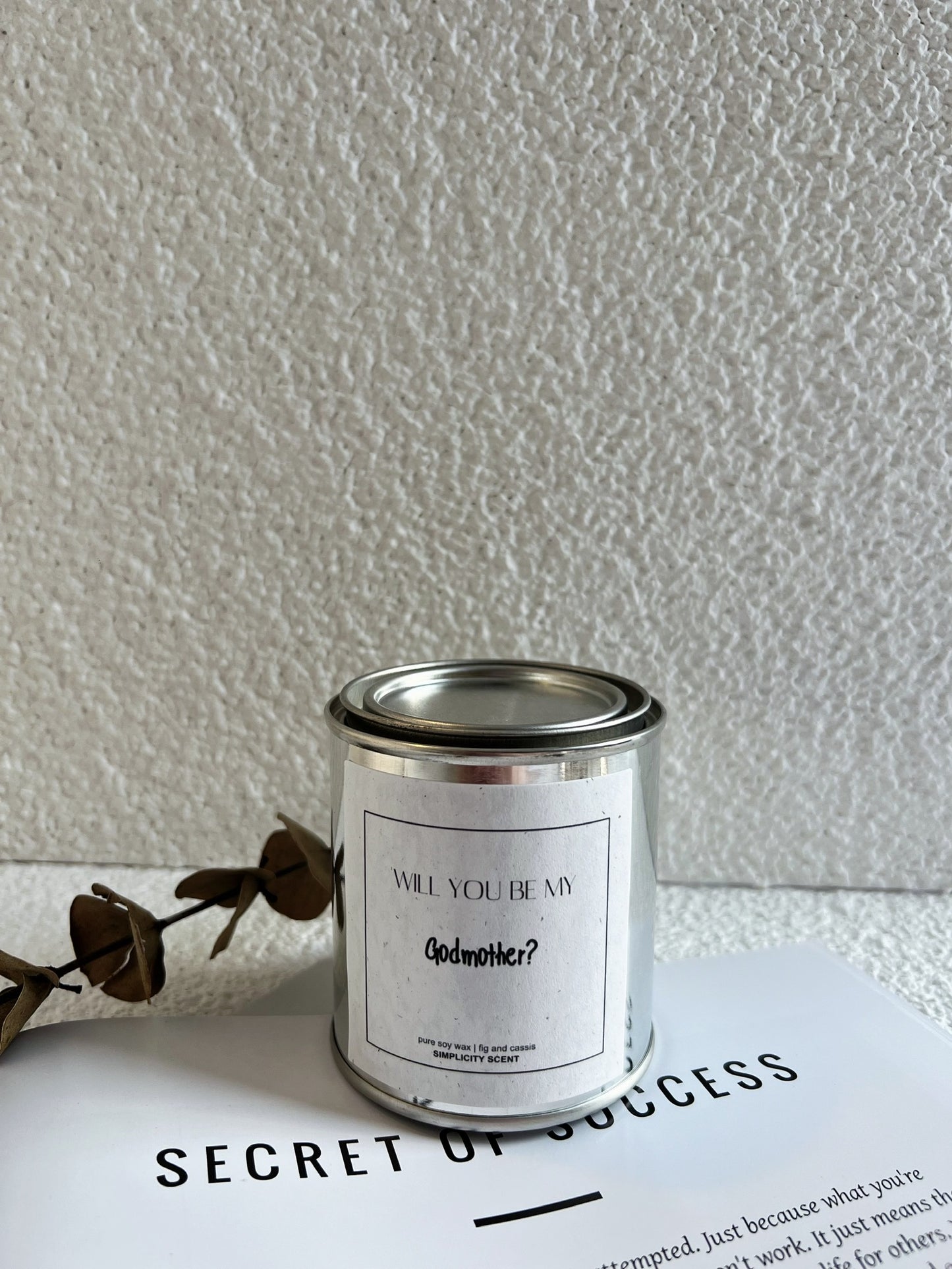 Godmother Proposal-Godfather Proposal-Personalized Candle Gift