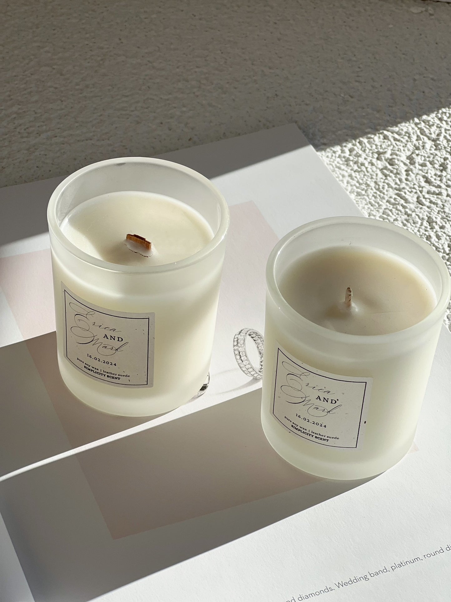Personalized Bridesmaids Favor - Candle Favor - Floral Print