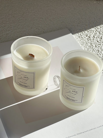 Personalized Bridesmaids Favor - Candle Favor - Floral Print
